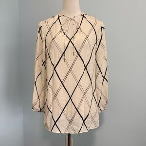 ETÇETERA Women’s 100% Silk Long Sleeve Blouse Size 8